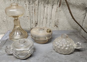 Oil Lamp Glass Lot