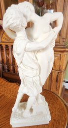 11'  A Santini  Statue Made Of Marble Dust And Resin