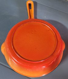 8' Red/Orange Pan - Bottom Marked 20