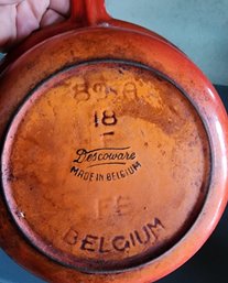 7' Red Descoware Pan - Belgium