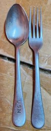 U. S. Navy Fork And Spoon