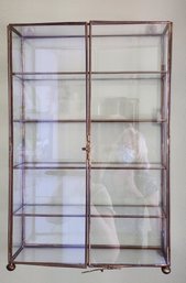#119 - Glass Curio - Can Stand Or Hang On Wall