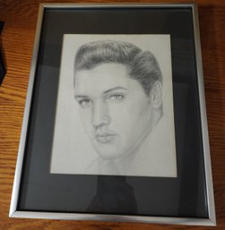 Pencil Drawing Of Elvis 11x14