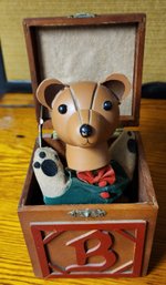 Dept 56 Bear In The Box - Music Works