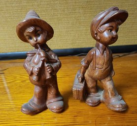 2 Boy Figurines