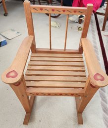 Doll Chair With Hearts