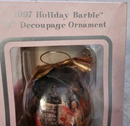 1997 Barbie Ornament And Stand