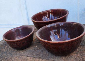 Marcrest Stoneware Nesting Bowls
