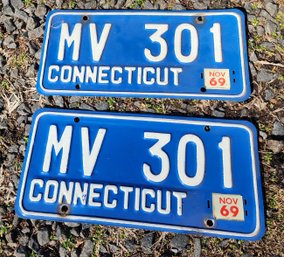2 - 1969 CT License Plates - MV301