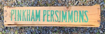 Pinkham Persimmons Wood Crate