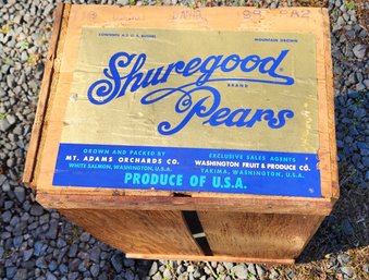 Shuregood Pears Wood Crate