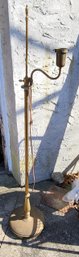 4ft Tall Brass Lamp  - Untested
