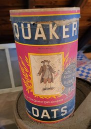 Old Quaker Oats Container