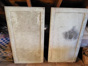 2 Antique Large Cabinet Doors