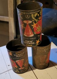 4 - Iona Tomato  Juice Cans - Vintage