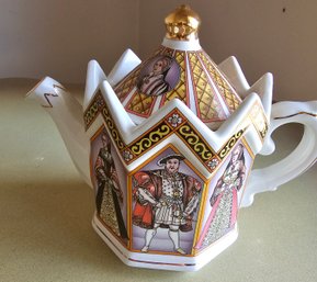 Sadler King Henry 8 And His 6 Wives Tea Pot