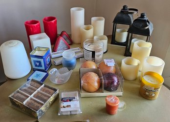 Candle Lot- Regular And Battery Operated
