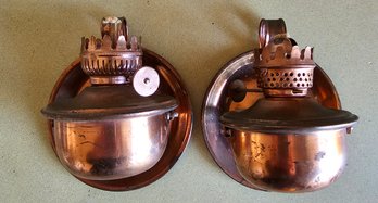 Copper Wall Hanging Oil Lamps