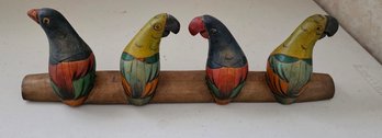 Ecuadorian Carved Bird Wall Hanging- Made Of Balsa