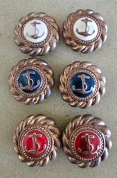 Navy Button Covers