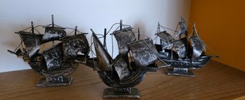 4' Ships - Nina, Pinta, Santa Maria