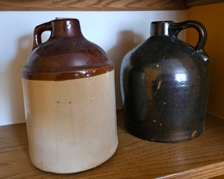 Salt Glazed Jug And Two Toned Jug