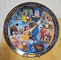 Beauty And The Beast Plate With Stand