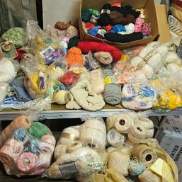 #68 - Large Vintage Lot Of Yarn And Thread