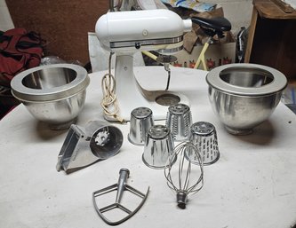 98 - Kitchen Aid Mixer With Extras