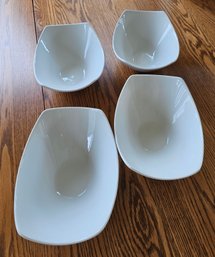 #99 - 4 White Bowls