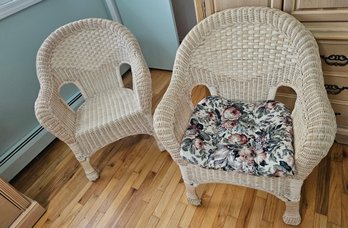 #110 - 2 Wicker Chairs