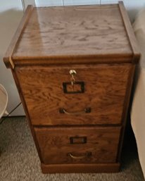 #195 - Wood Filing Cabinet