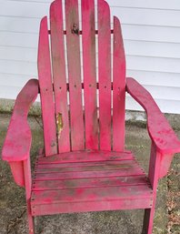 Red Adirondack Chair