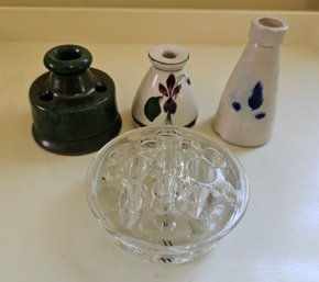 #308 - Flower Frogs And Vases- Old Sturbridge Village