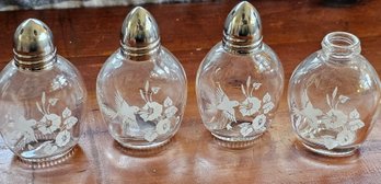 #4 - Avon French Crystal Hummingbird Salt & Pepper Shakers