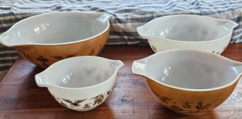 #14 - Pyrex Early American  Cinderella Nesting Bowls