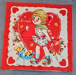 #100 - Brand New -  Vintage Looking - Valentines Pillow Cover - V