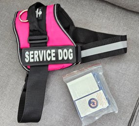 #144 - Brand New Service Dog Harness With Handouts - V