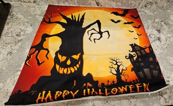 #170 - Brand New 20' Square Zippered Halloween Pillow Cover - V