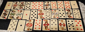 #187 - Antique German Playing Cards  - V