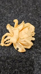 #188 - Large Antique Carved Rose Pin - 2.5'