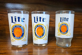 #48 - Miller Lite Beer Glasses