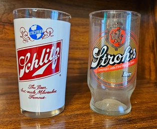 #49 - Schlitz & Strohs Beer Glasses