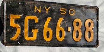 #75 - 1950 License Plate 5G66-88