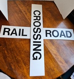 #226 - Railroad Crossing Sign- Cardboard