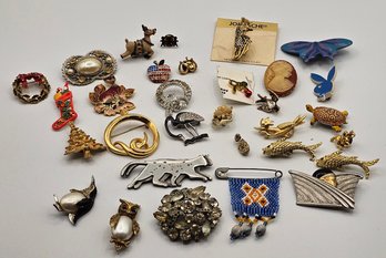 K - Collection Of Vintage Pins