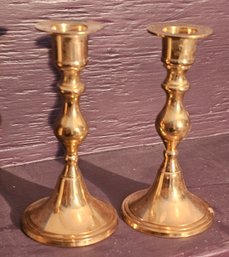 #6 - Brass Candlestick Holders
