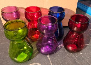 #24 - Case Of Colorful Vases/glasses