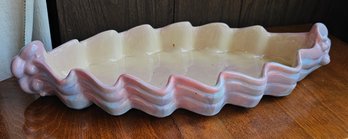 #181 - Royal Haeger Low Fluted Bowl #357 - Mallow