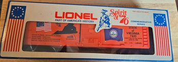 #44 - Lionel Spirit Of 76 Virginia Boxcar 6-7610